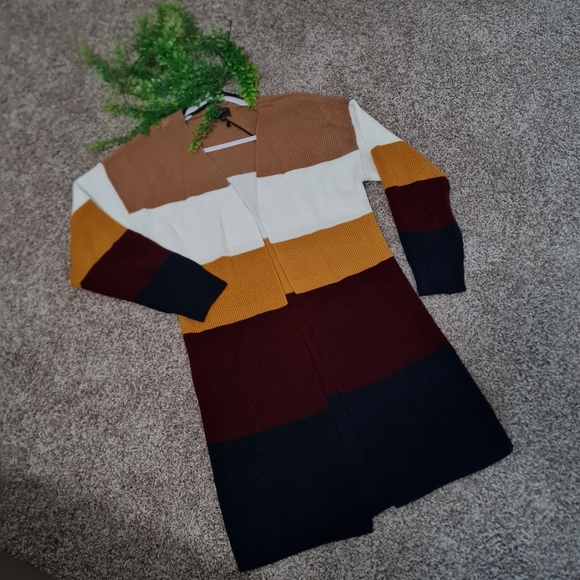 CARDIGAN COLOR BLOCK,VARIOUS SIZES 🤎 - Picture 3 of 4